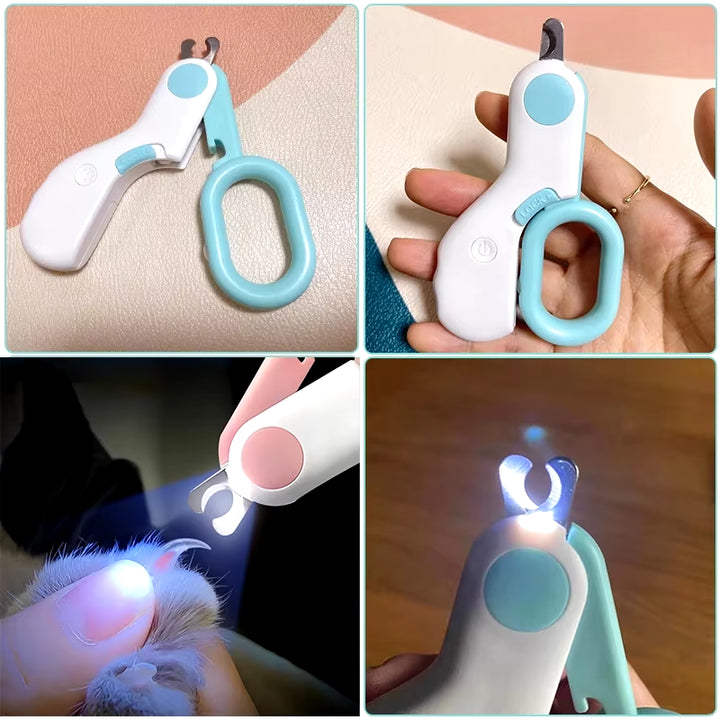 LED Pet Nail Clipper, Grooming Scissors for Cats, Small Dogs Nail Clipper, Pet Grooming Scissors
