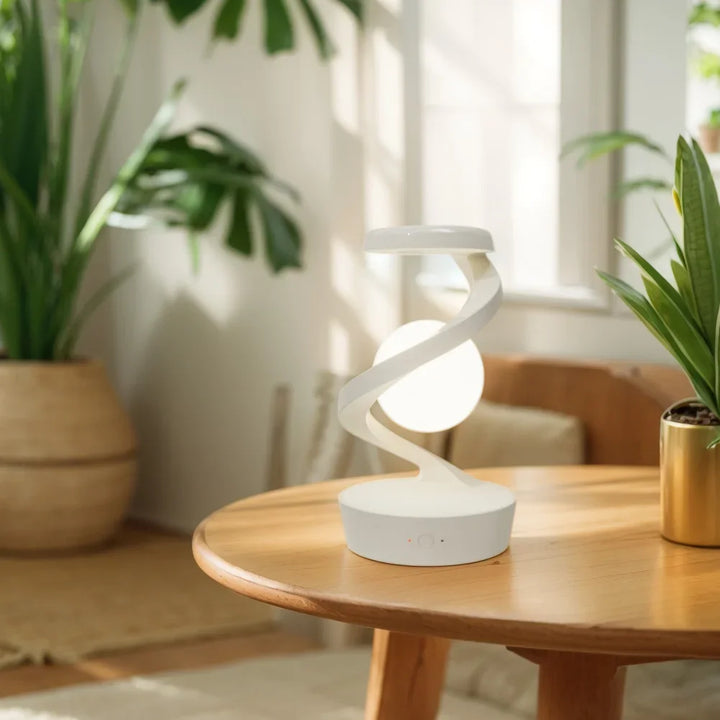 3D Floating Moon Lamp with RGB LED & Wireless Phone Charger, 3D Levitating Moon Lamp, Wireless Phone Charger, Office Desk Toys, Unique Gifts, Room Decor