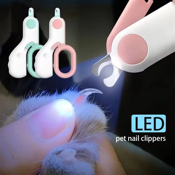 LED Pet Nail Clipper, Grooming Scissors for Cats, Small Dogs Nail Clipper, Pet Grooming Scissors